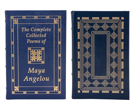 Lot of (2) Maya Angelou Signed Easton Press Collectors Edition Books (JSA)